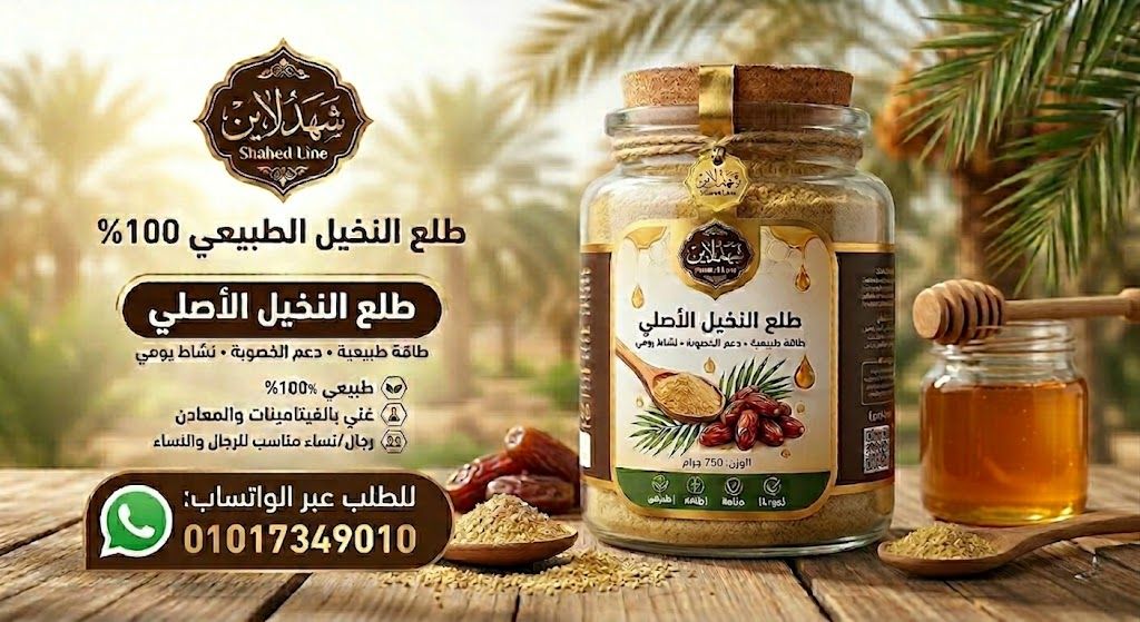 طلع النخيل بالعسل الطبيعي 750 جرام من شهد لاين | دعم الخصوبة والطاقة للرجال طبيعيًا