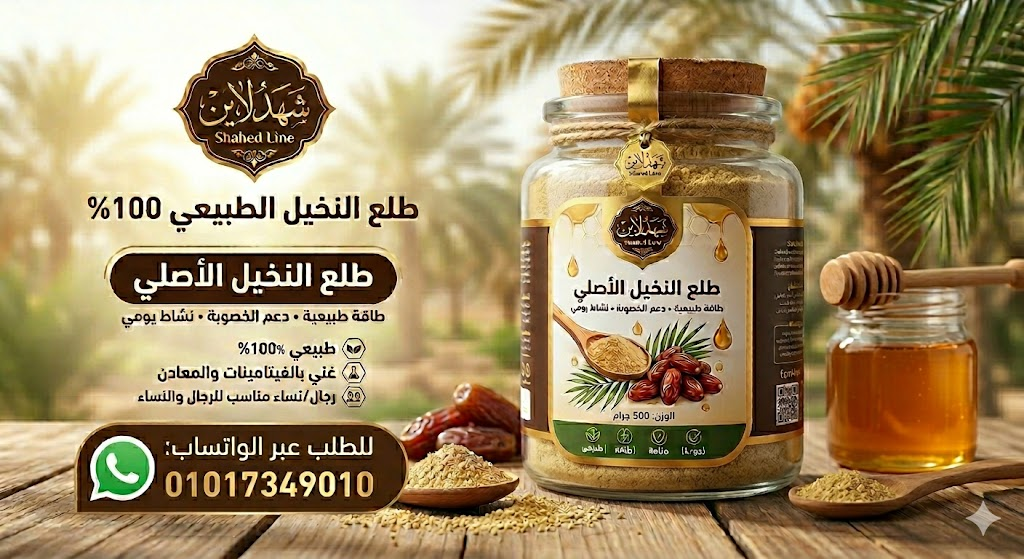 طلع النخيل مع العسل 500 جرام | دعم الخصوبة وتنظيم الهرمونات للنساء